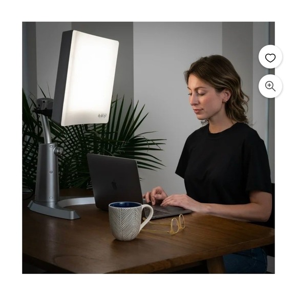 Day-Light Sky Bright Light Therapy Lamp 10000 LUX SAD Sun Lamp Silver DL2000
